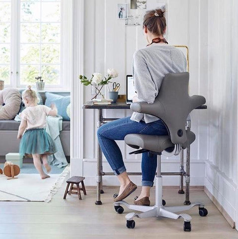 ergonomic capisco saddle chair good for back pain