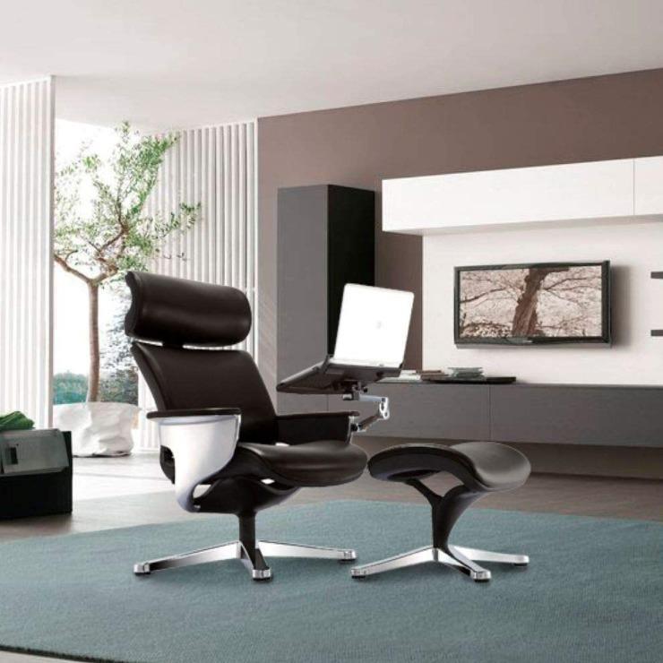 eurotech nuvem leather lounge chair