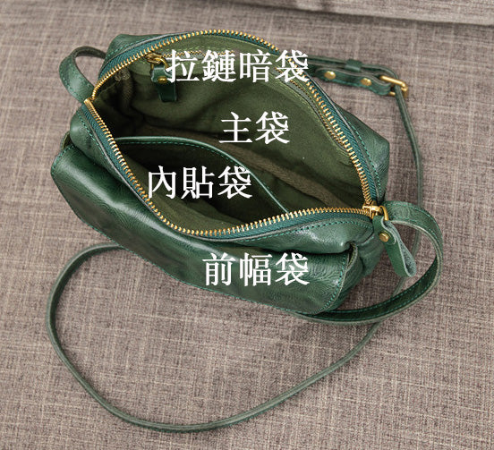 台灣李記皮具 李記 原創真皮手工          森系文芸 簡約植鞣頭層牛皮 信封包hj6158號原創手工真皮 皮件