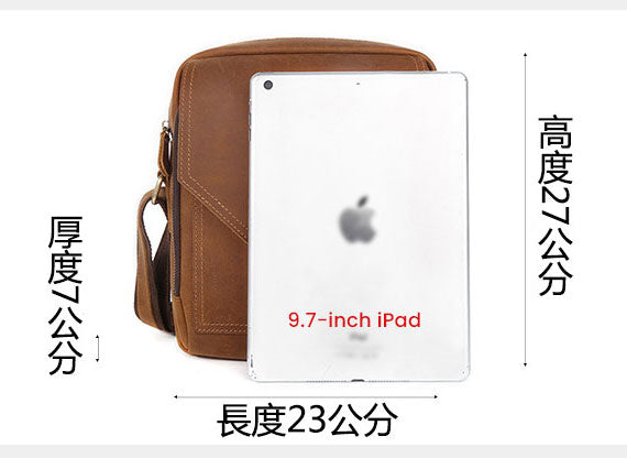 台灣李記皮具 李記 原創真皮手工 messenger bag 瘋馬皮 郵差包6562號 頭層牛皮包包 皮革 原創手工真皮 皮件