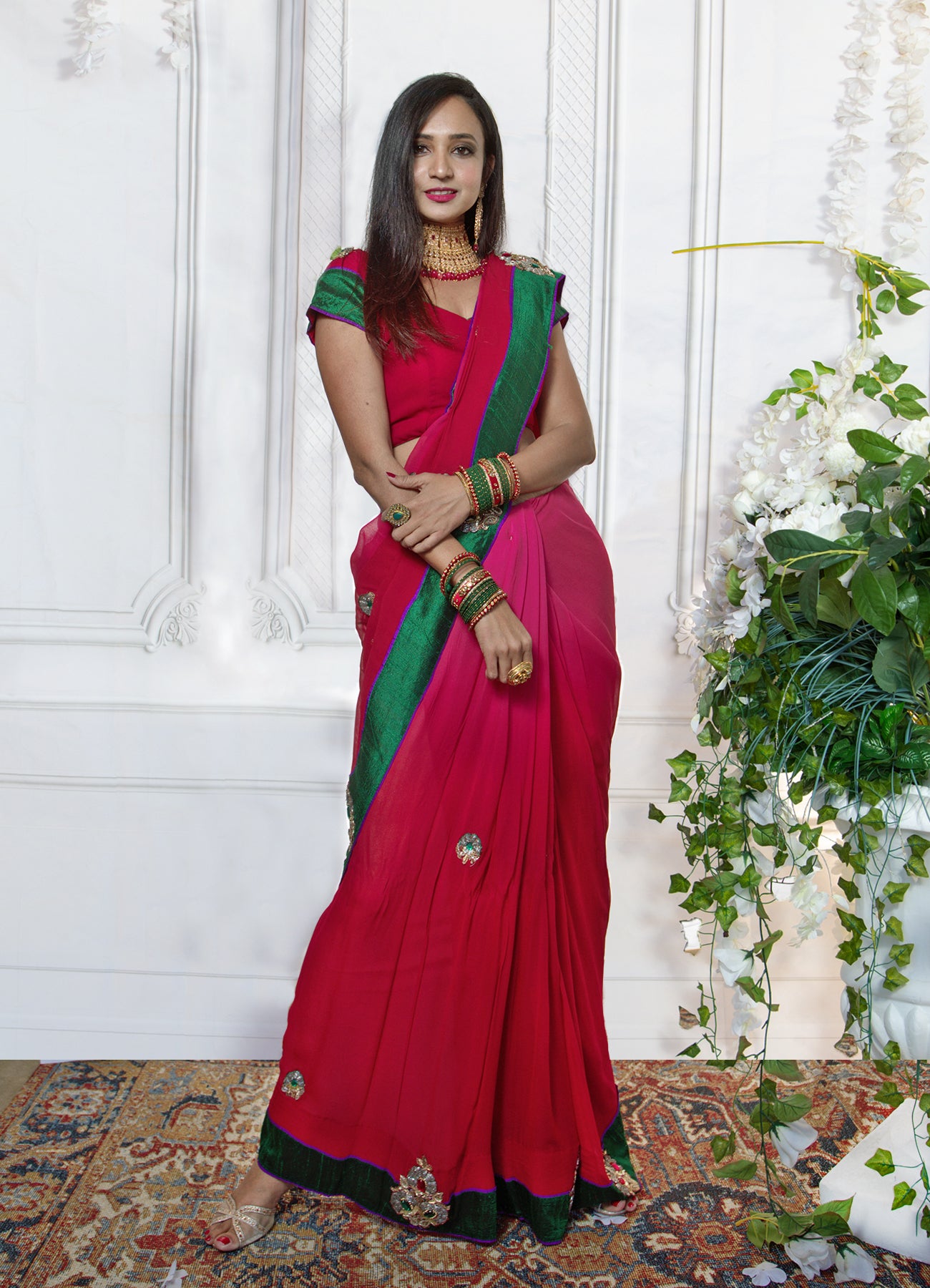 Best Saree Color for Baby Shower