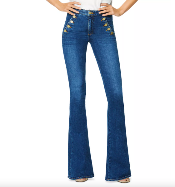Ramy Brook Helena High Rise Flared Sailor Jeans in Medium Wash