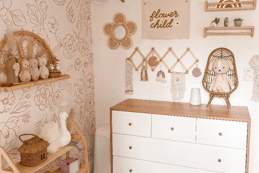 neutral color toddler room