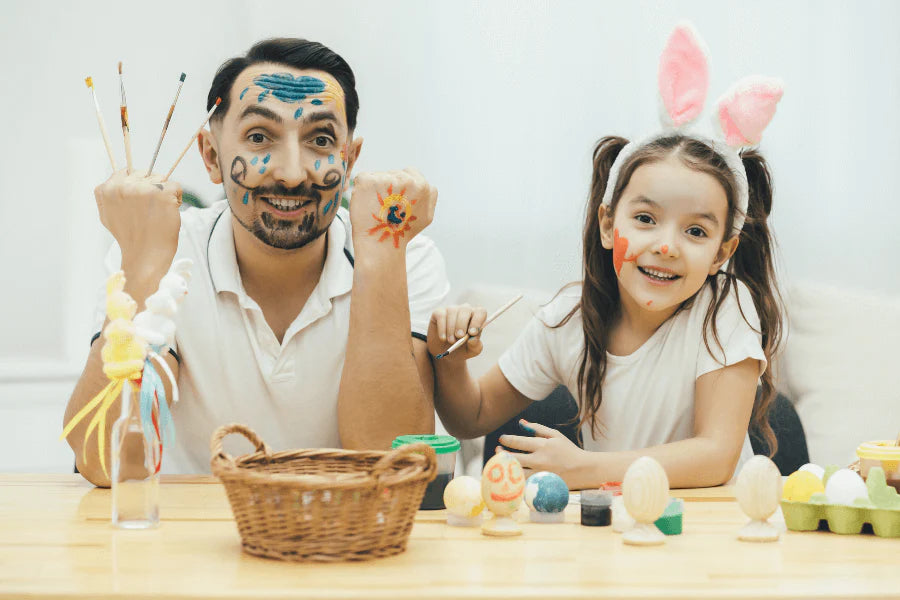 Easy Easter egg decorating with kids