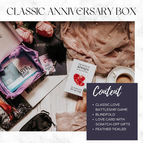 Classic Steamy Anniversary box for couples