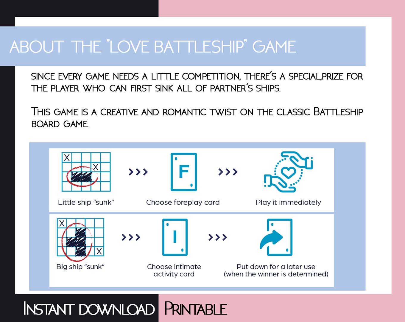 Printable Love Battleship Game Pdf 