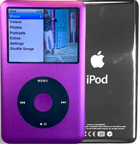 New Apple iPod Classic 6th & 7th Generation Purple / Black / Purple