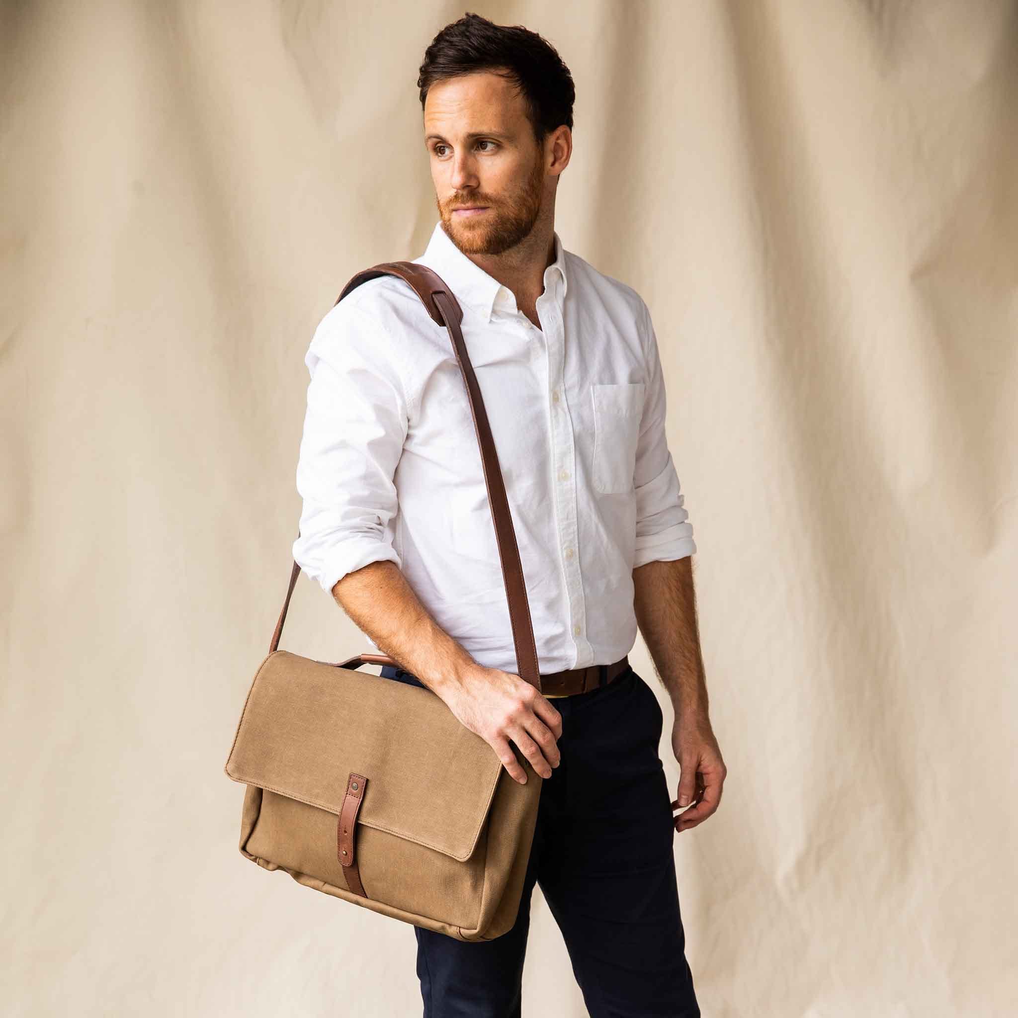 Loreto Messenger Bag Waxed Canvas