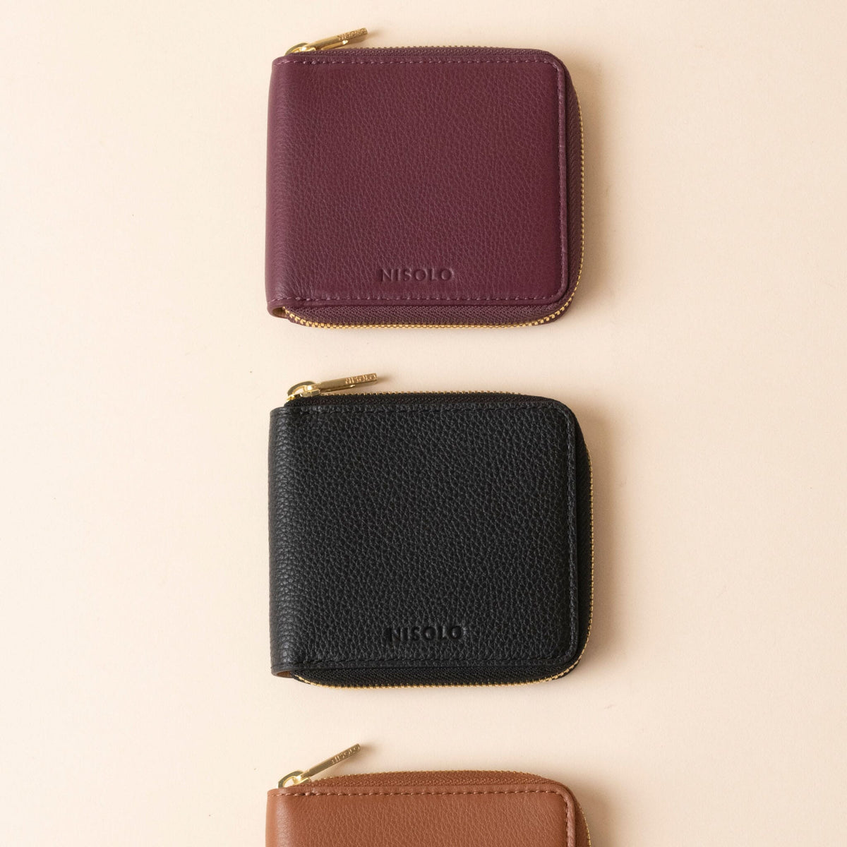 Remi Zip Wallet Plum