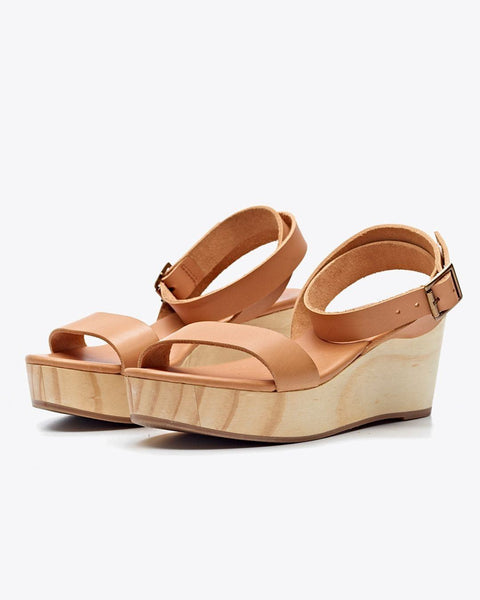 Women's Wooden Wedge Sandal | Ethically Made | Nisolo