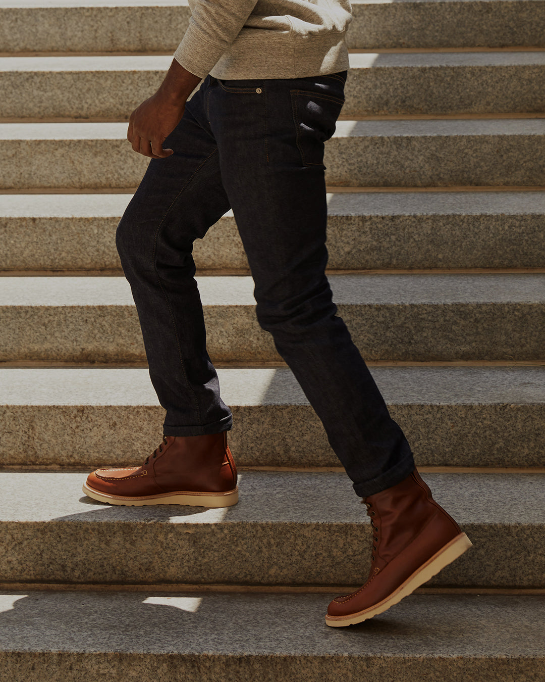 chukka boots with white soles