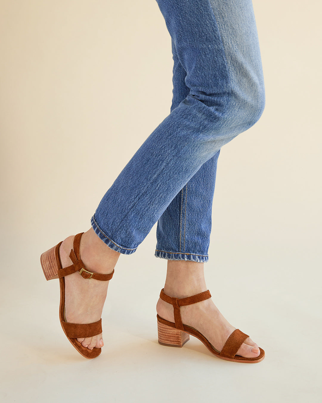 casual block heel sandals