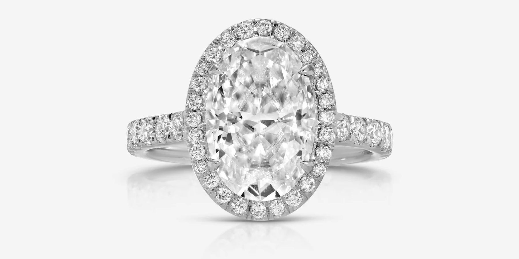 Reese (4.7ct) Oval Moissanite Engagement Ring