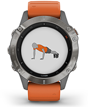 fēnix 6 Pro & Sapphire met workouts met animatie