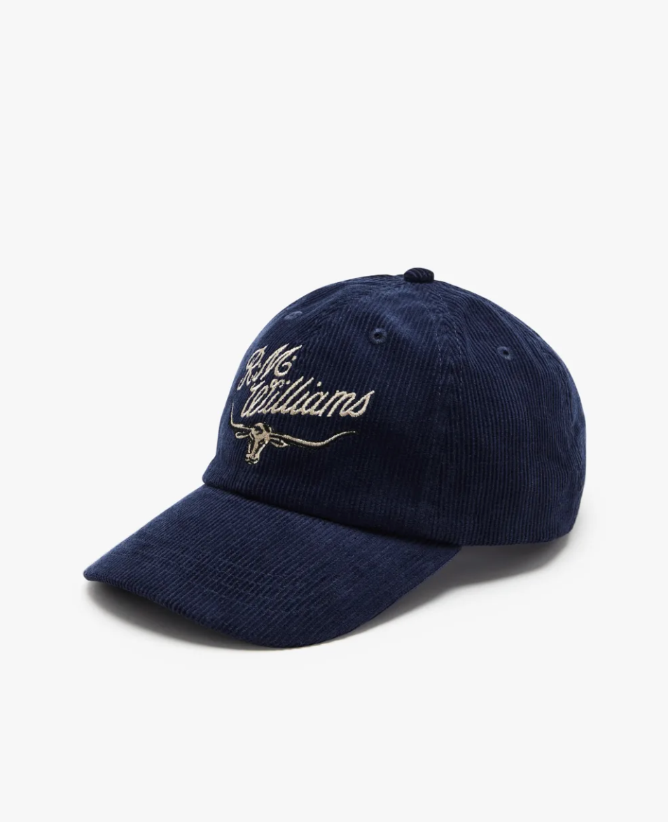 R.M. Williams Mini Longhorn Cap - Navy/Bone