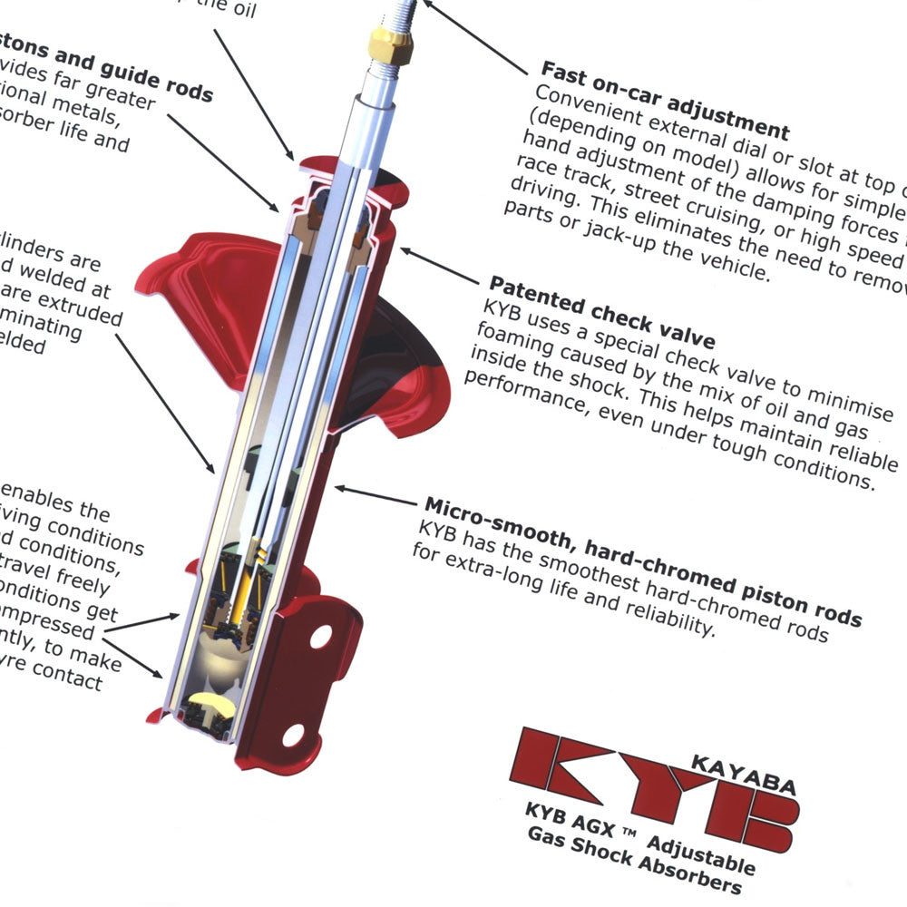 Kyb Agx Adjustable Struts 2002 2007 Wrx Fastwrx Com