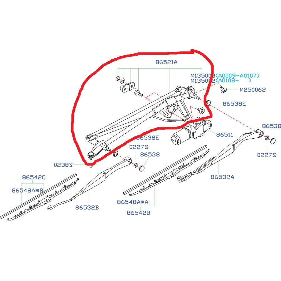 Subaru Wiper Linkage 2004-2007 Impreza/WRX/STI | FastWRX.com 1993 plymouth voyager fuse diagram 