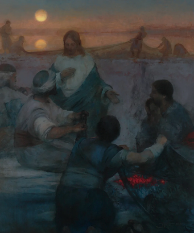 Christ and the Fishermen by Artist J. Kirk Richards