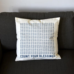 Count Your Blessing Throw Pillow