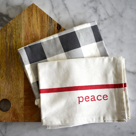 2-Piece Peace Kitchen Towel Set
