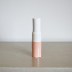 Pink Color Block Ceramic Vase