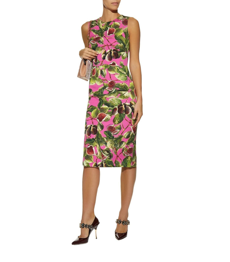 DOLCE AND GABBANA FIG PRINT MIDI DRESS – Belinda International