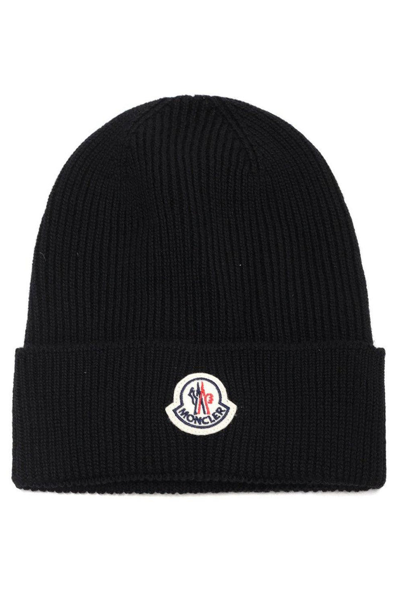 moncler beanie black logo