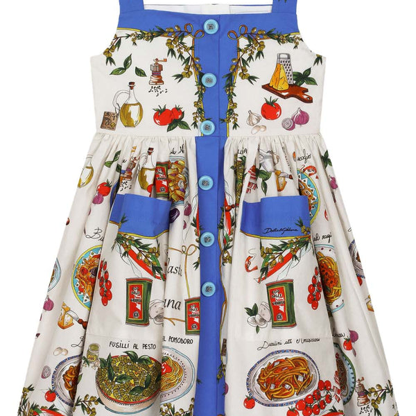 DOLCE & GABBANA PASTA PRINT DRESS – Belinda International