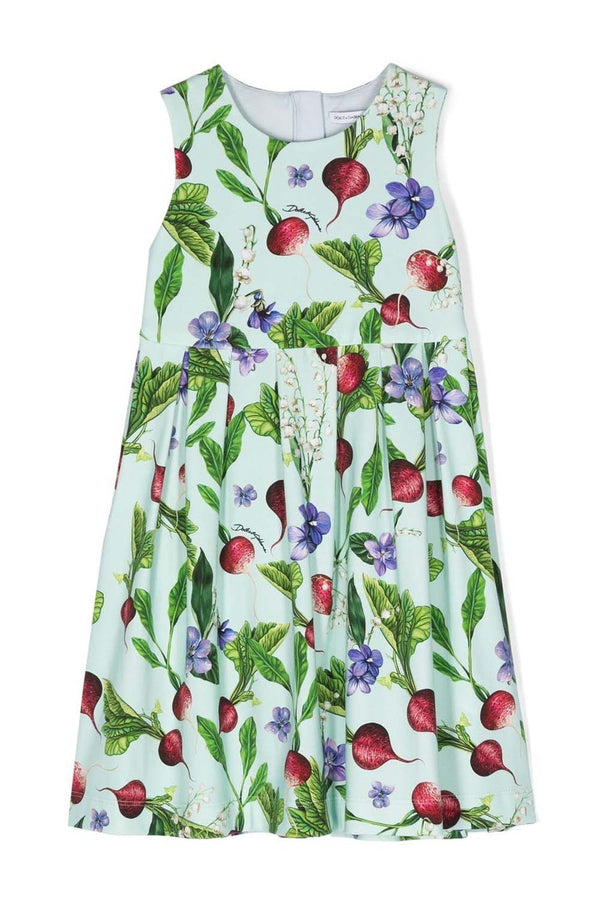 DOLCE & GABBANA CARNATION PRINT INTERLOCK DRESS – Belinda