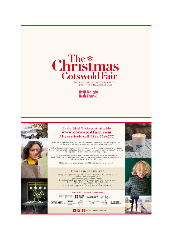 Christmas Fair in the Cotswolds at Daylesford - flyer