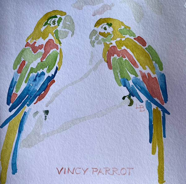 Lotty B's Vincy Parrots from original drawings and paintings