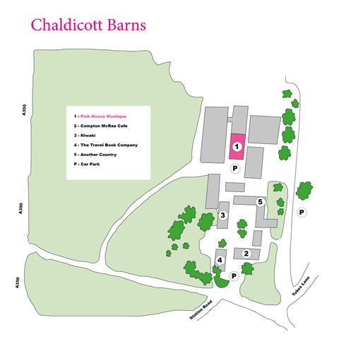 Map of Chaldicott Barns