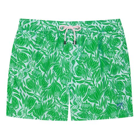 Protea green mens swim shorts