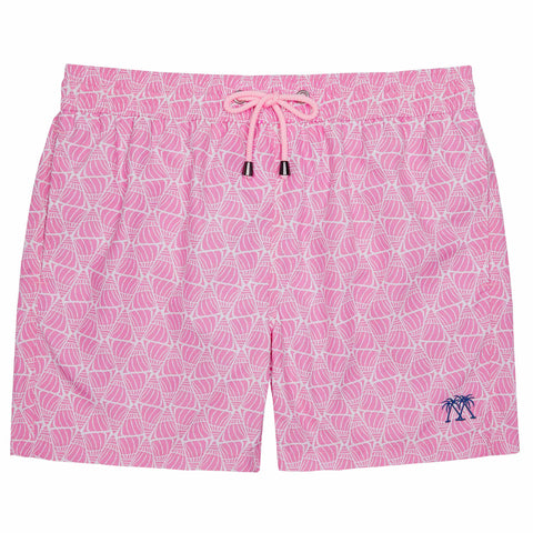 Pink Shelltop mens swim shorts