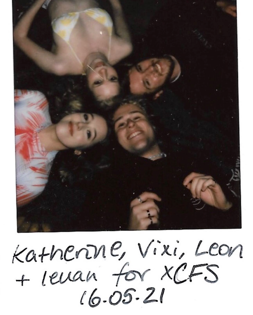 Polaroid of behind the scenes at XCFS 2021 shoot