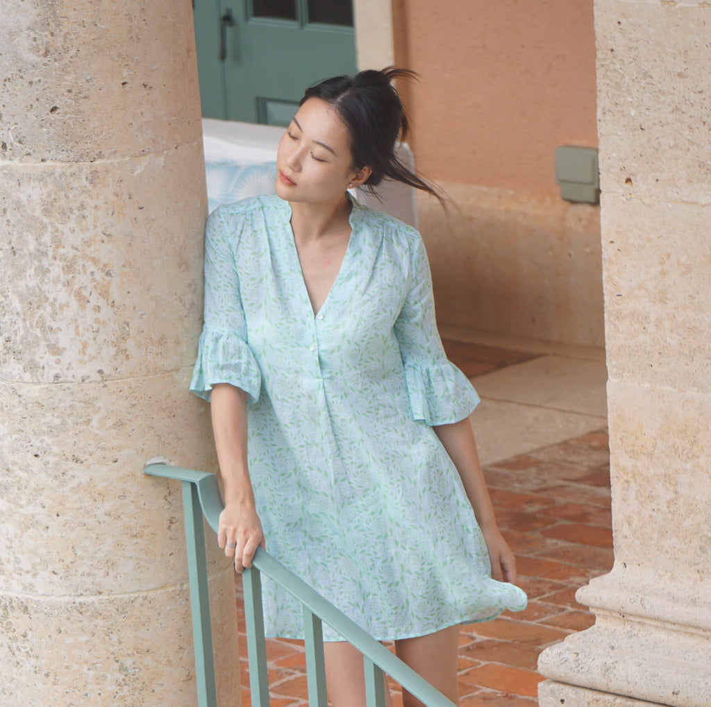 Fern Decima dress in pale green