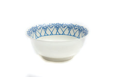 Lotty B blue fine bone china serving bowl