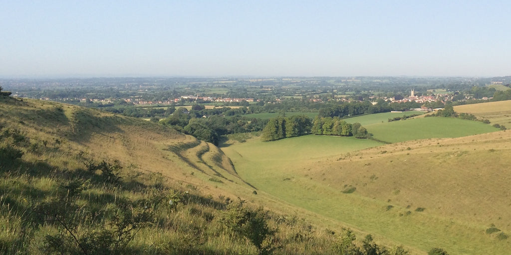 AONB hills around Mere