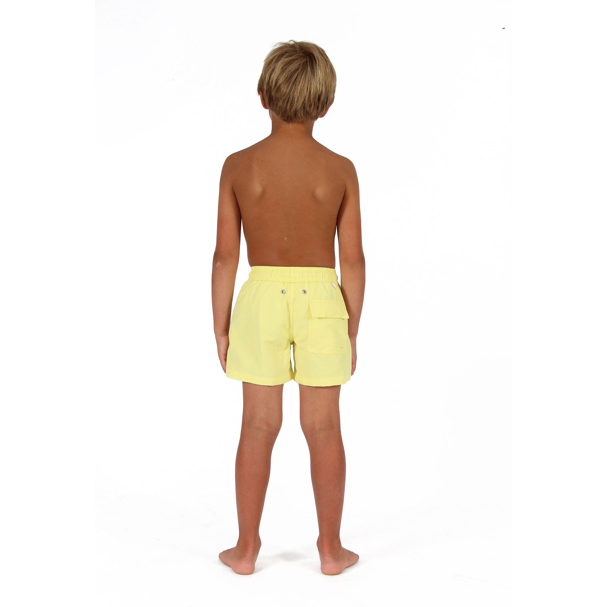 Boys swim trunks: YELLOW - Pink House Mustique