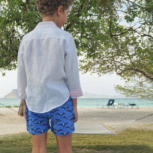 Softest, quick dry, recycled swimwear for kids in colourful prints by Lotty B Mustique