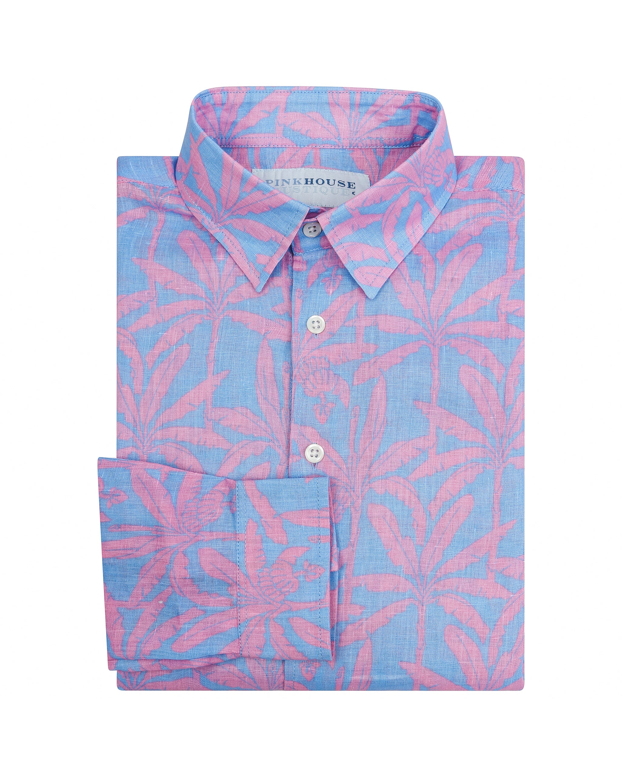 pink and blue mens shirt