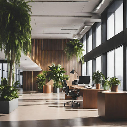 Plant filled office space