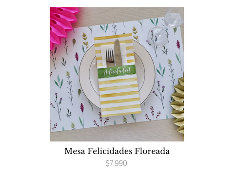 Mesa felicidades floreada regalos sorpresa original Mercado Wibai