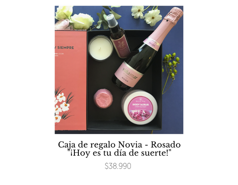 Caja Regalo para Novia Rosado Mercado Wibai