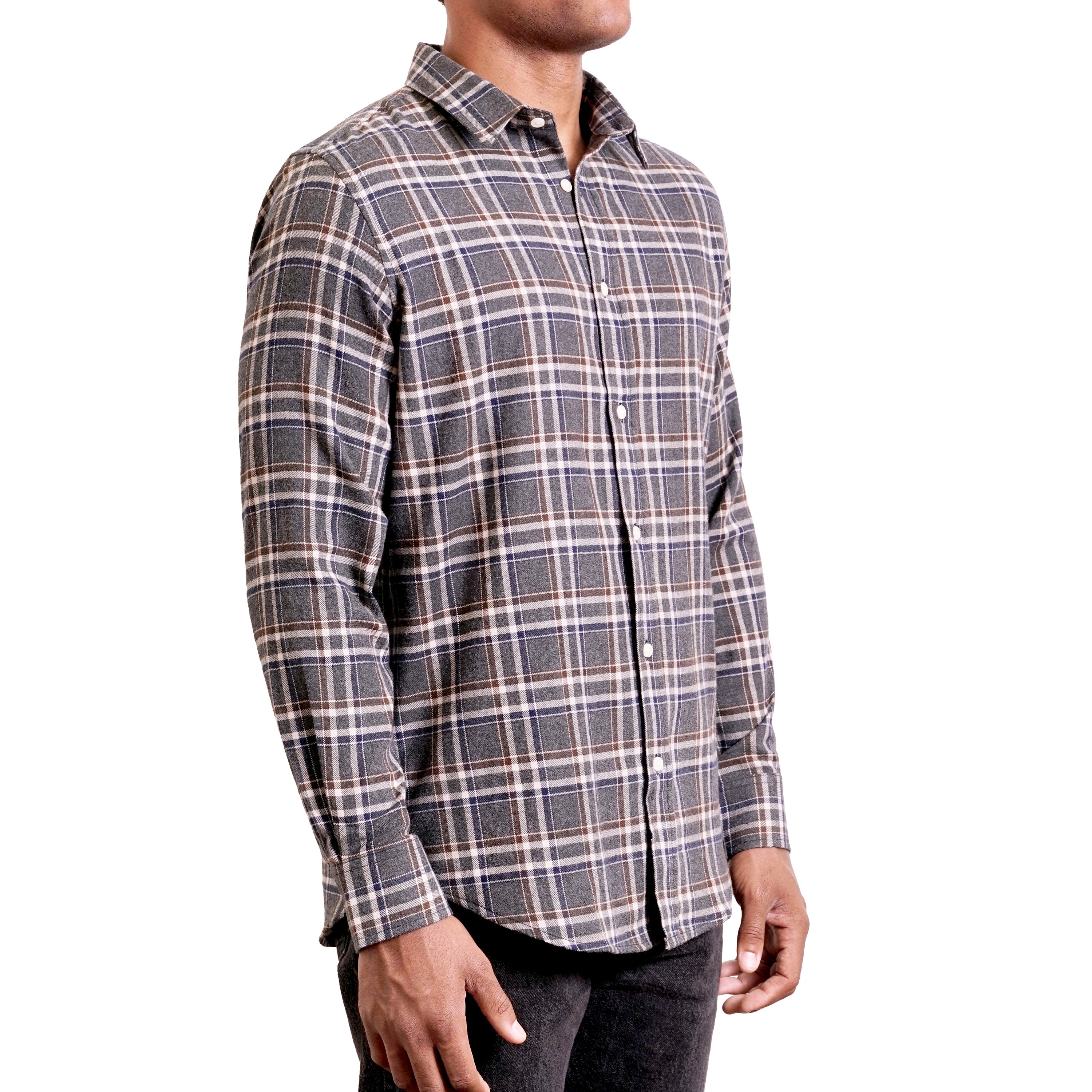 再×14入荷 hyakki Flannel Checkshirts Gray - 通販 - www.bonkulovic.com