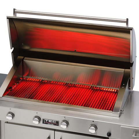 Hot red infrared stainless steel grill