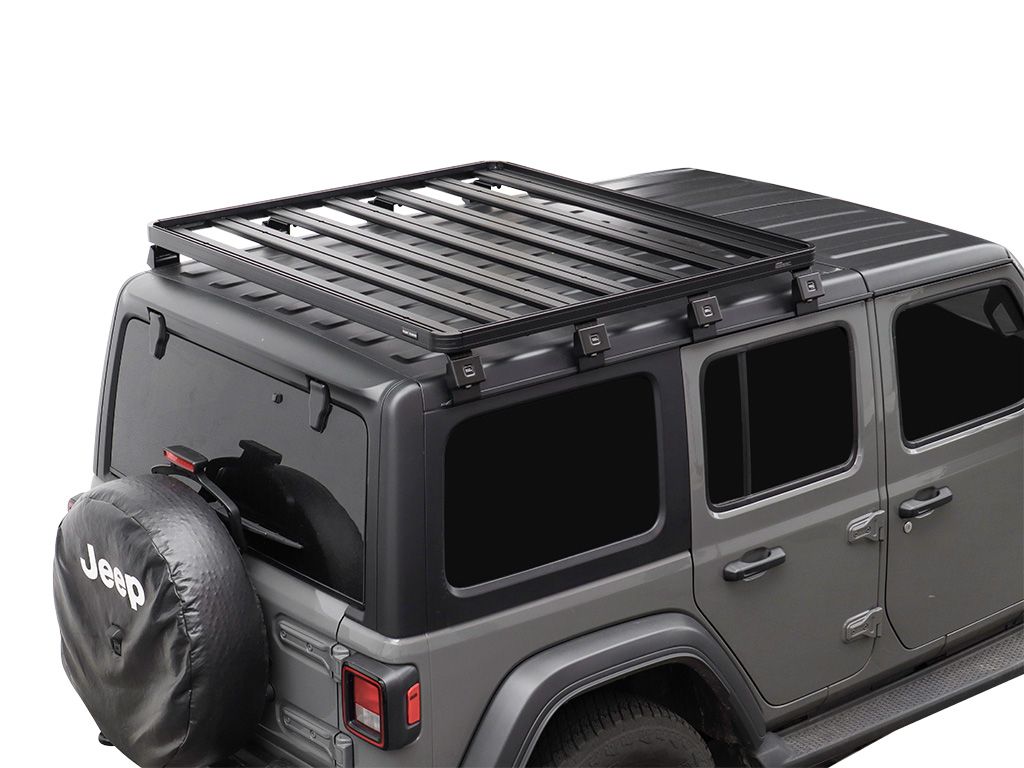 Jeep Wrangler JL 4 Door (2018-Current) Slimline II 1/2 Gutter Mount Ro –  Premium Overland Outfitters