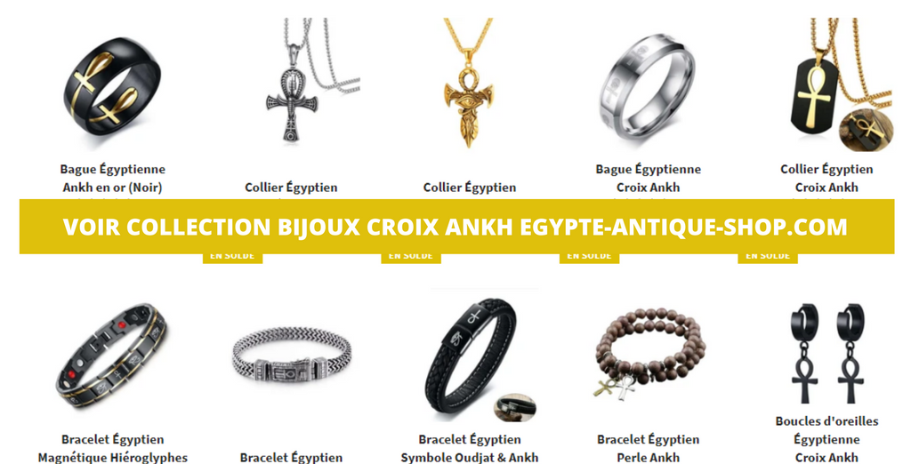 Colección de joyas con cruces egipcias