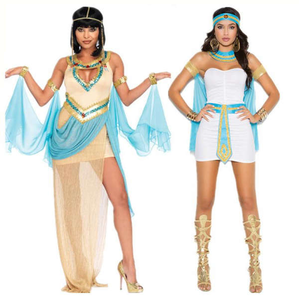 Fête de carnaval chaude déguisement cléopâtre femmes adulte reine  égyptienne cosplay déguisement d'halloween sexy costume d'or perruque -  Historique des prix et avis, Vendeur AliExpress - Factory stock Store