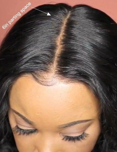 lace front wig up close